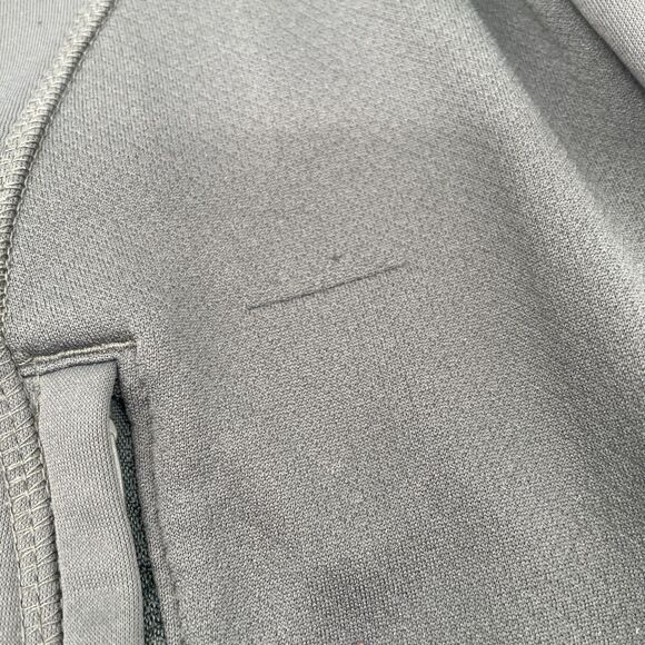 University of Hawaii Rainbow Warriors Full Zip Track Jacket S Gray Russell *FLAW - Picture 9 of 16